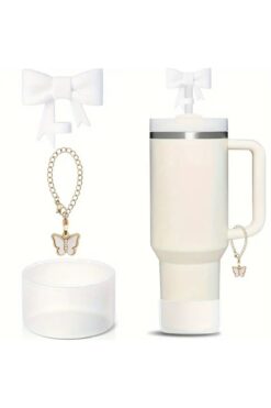 Stanley Quencher 30 - 40 Oz 3'lü Aksesuar Tıpa Charm Taban Koruyucu Silikon Set