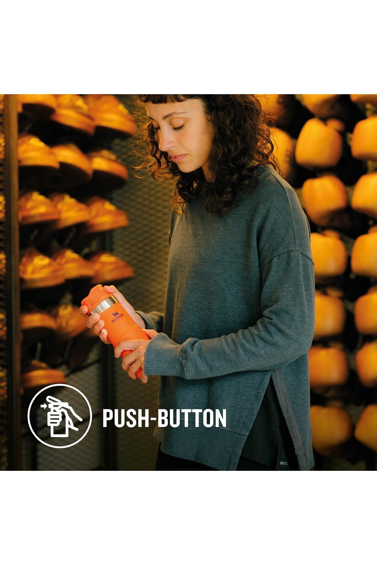 Stanley Klasik Trigger-action Termos Bardak 0.35 Lt - Görsel 2