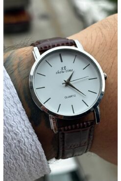 Show Time Deri Erkek Kol Saati