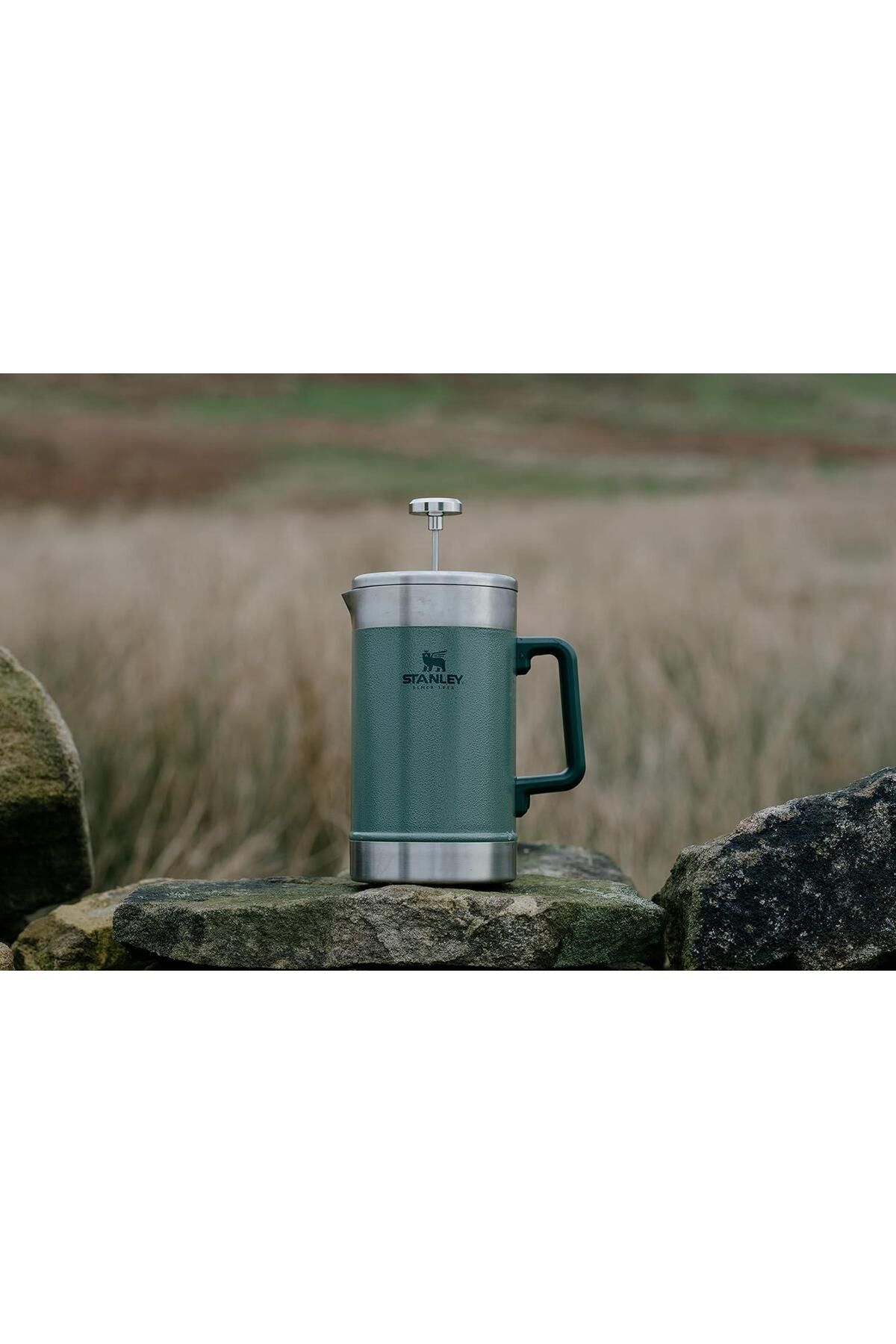 Stanley The Stay-Hot French Press 1.4L / 48oz Hammertone Green 10-02888-048 - Görsel 2