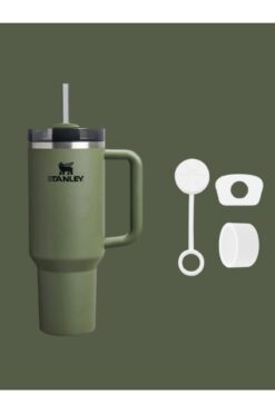 Stanley Quencher Termos + 3’lü Tıpa Seti – Sızdırmazlık Artırıcı Aksesuar Hediyeli