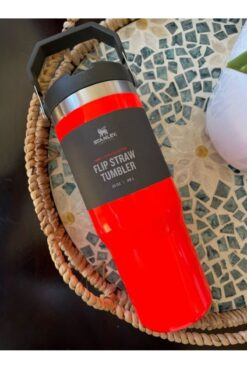 Stanley The Iceflow Flip Straw 0.89 It Pipetli Termos Bardak Blaze Orange