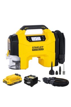 Stanley Sxvı02001a 12v/18v 2ah Li-ion Şarjlı 160 Psı Dijital Göstergeli Lastik&yatak Şişirme Pompası