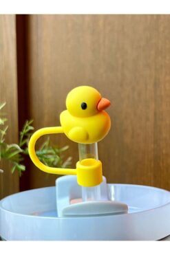 Stanley Termos Uyumlu Ördek Aksesuar/Hayvan Figürlü Pipet Koruyucu/ Pipet Kılıfı/ Pipet Tıpası
