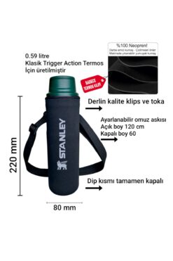 Stanley 0.59 Lt Trigger Action Neopren Termos Kılıfı Ve Omuz Askısı -
