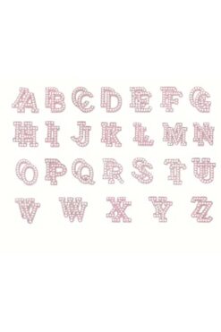 Stanley Termos Uyumlu D Harfi Pembe Incili Sticker