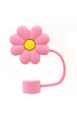 Stanley Çiçekli Termos Pipet Koruyucu/ Çiçek Termos Silikon Pipet Kılıfı/Pipet Ucu