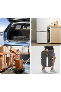 Stanley Pc532 137kg 62x45cm Dört Tekerli Çekme Kollu Yük Ve Paket Taşıma Arabası