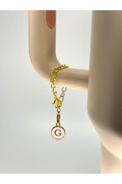 Stanley G Harfli Pembe Termos Uyumlu Aksesuar/G Harfi Termos Charm/Harf Termos süsü