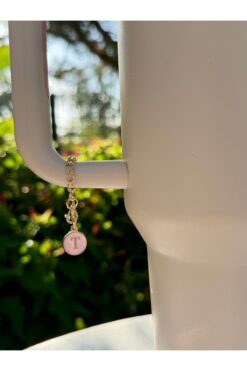 Stanley T Harfli Pembe Termos Uyumlu Aksesuar/T Harfli Termos Charm/Harf Termos süsü