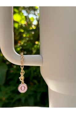 Stanley O Harfli Pembe Termos Uyumlu Aksesuar/O Harfli Termos Charm/Harf Termos süsü
