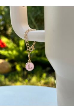 Stanley L Harfli Pembe Termos Uyumlu Aksesuar/L Harfli Termos Charm/Harf Termos süsü