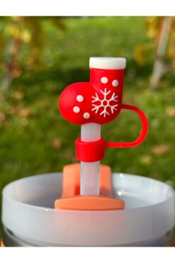 Stanley Termos Uyumlu Yılbaşı Konsept Aksesuar/ Yılbaşı Çorabı Pipet Koruyucu/ Pipet Kılıfı/ Pipet Tıpası