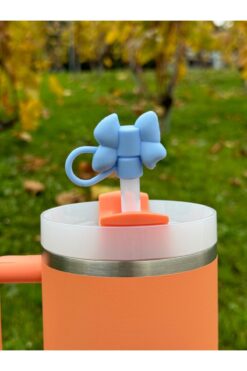 Stanley Termos Uyumlu Fiyonk Aksesuar/Fiyonklu Pipet Koruyucu Pipet Kılıfı/Pipet Tıpası