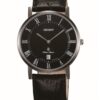 Orient FGW0100DB0 38 mm Siyah Deri Kordon Erkek Saati Kehribar Tesbih Hediyeli