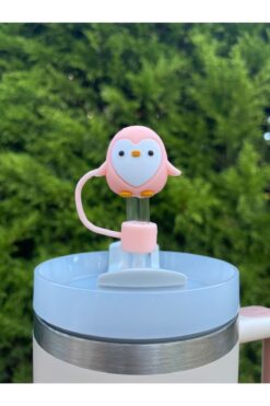 Stanley Termos Uyumlu Penguen Aksesuar/Penguenli Pipet Koruyucu/Pipet Kılıfı/ Pipet Tıpası