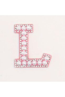 Stanley Termos Uyumlu L Harfi Pembe Incili Sticker
