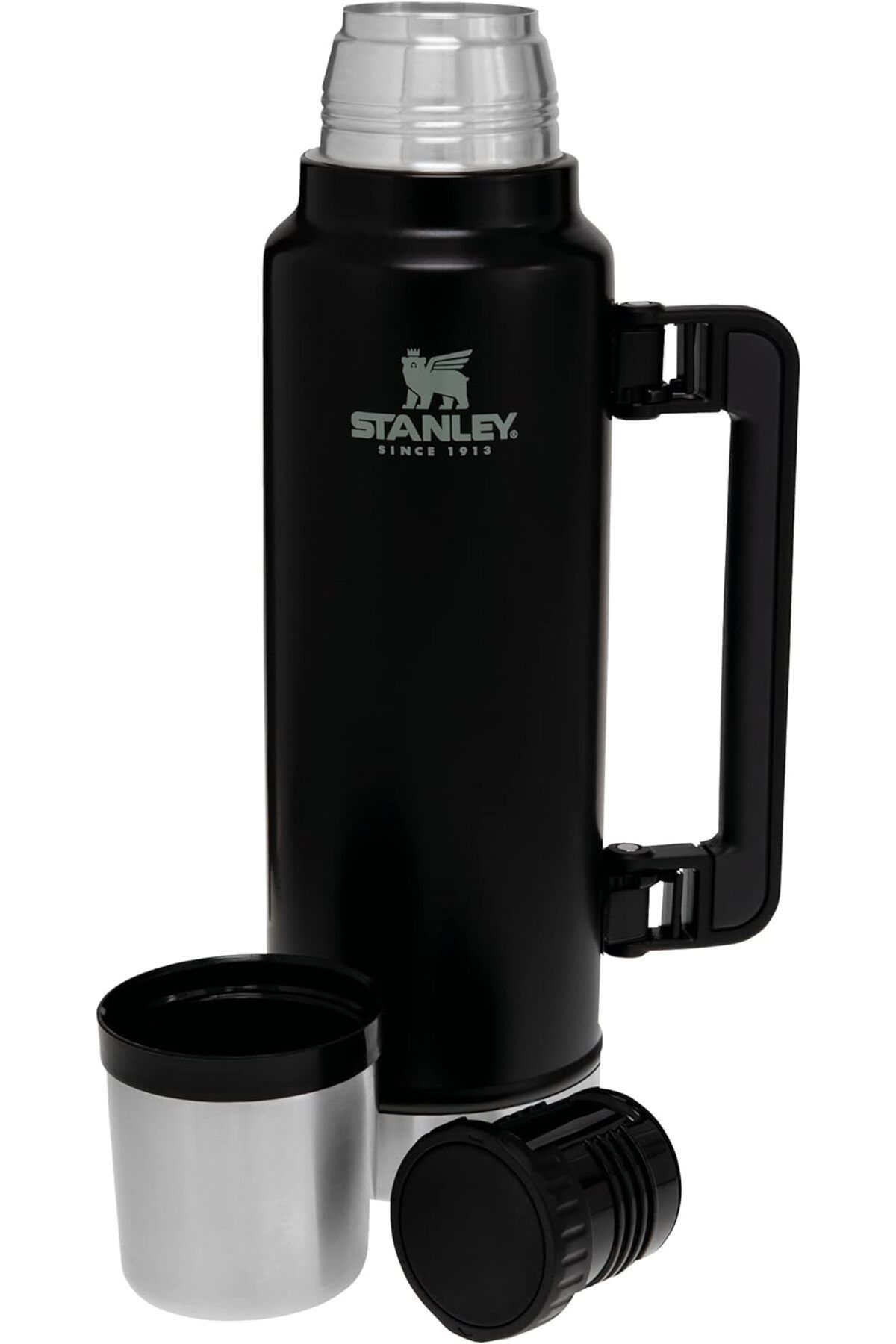 Stanley Klasik Vakumlu Paslanmaz Çelik Termos 1.4 LT The Legendary Classic Bottle 1.4L - Matte Black - Görsel 2