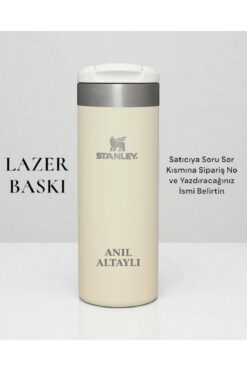 Stanley Kişiselleştirilmiş The Aerolight Transit Termos 0,47 L Açık Krem Özel Isimli