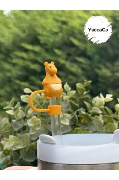 Stanley Termos Uyumlu Kanguru Aksesuar/ Hayvan Figürlü Pipet Koruyucu/ Pipet Kılıfı/ Pipet Tıpası