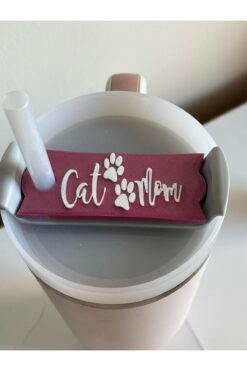 Stanley Cat Mom Yazılı Model Stanley Quencher ile Uyumlu Termos Kapağı – 1.18 LT Uyumlu