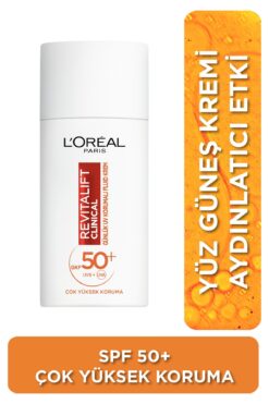 L'Oreal Paris L'oréal Paris Revitalift Clinical Spf 50 Günlük Yüksek Uv Korumalı Yüz Güneş Kremi 50ml