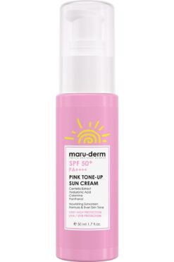 Maru.Derm Güneş Kremi | Yeni Formül 2025 | Spf 50 Pembe (PİNK TONE-UP) Güneş Kremi | Yeni Nesil Kore Filtreli