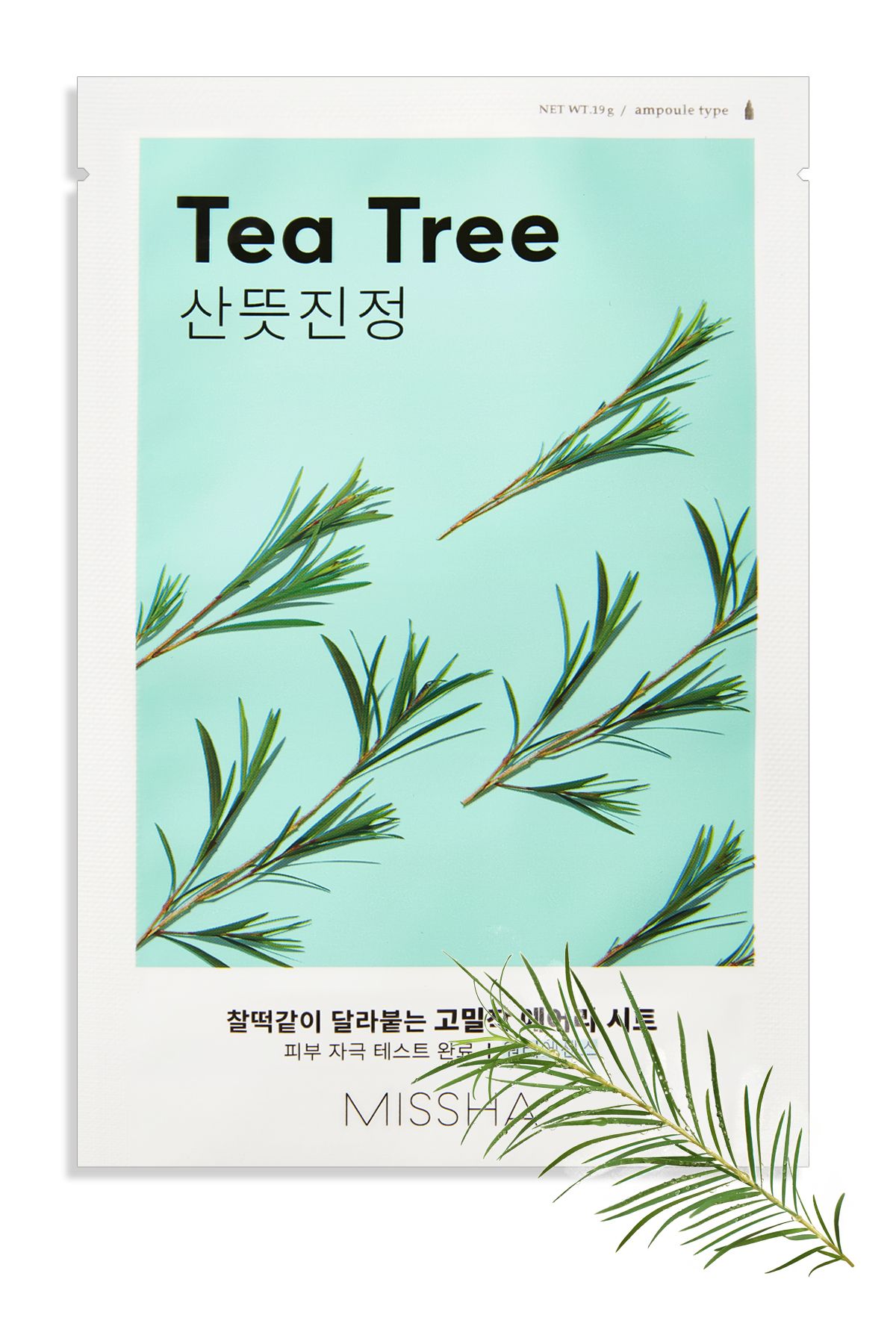 Missha Çay Ağacı Özlü Yağ Kontrolü Sağlayan Yaprak Maske (1ad) Airy Fit Sheet Mask Tea Tree