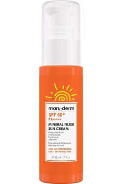 Maru.Derm Güneş Kremi | Yeni Formül 2025 | Spf 50 %100 Mineral Filtre Güneş Kremi 50 ml
