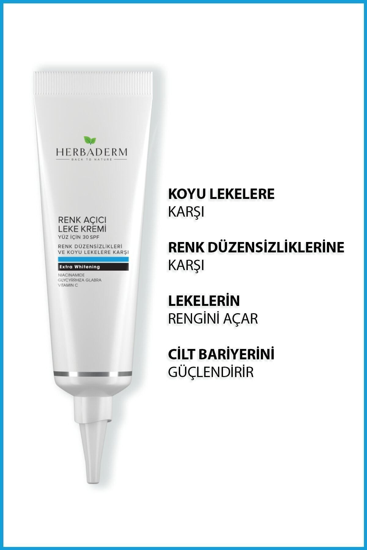 Herbaderm Cilt Beyazlatıcı Renk Açıcı Yüz Için Leke Kremi 55 ml - Görsel 2