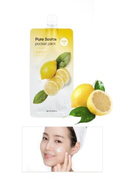 Missha Aydınlık Ve Pürüzsüz Görünüm Sunan Uyku Maskesi Pure Source Pocket Pack (LEMON)