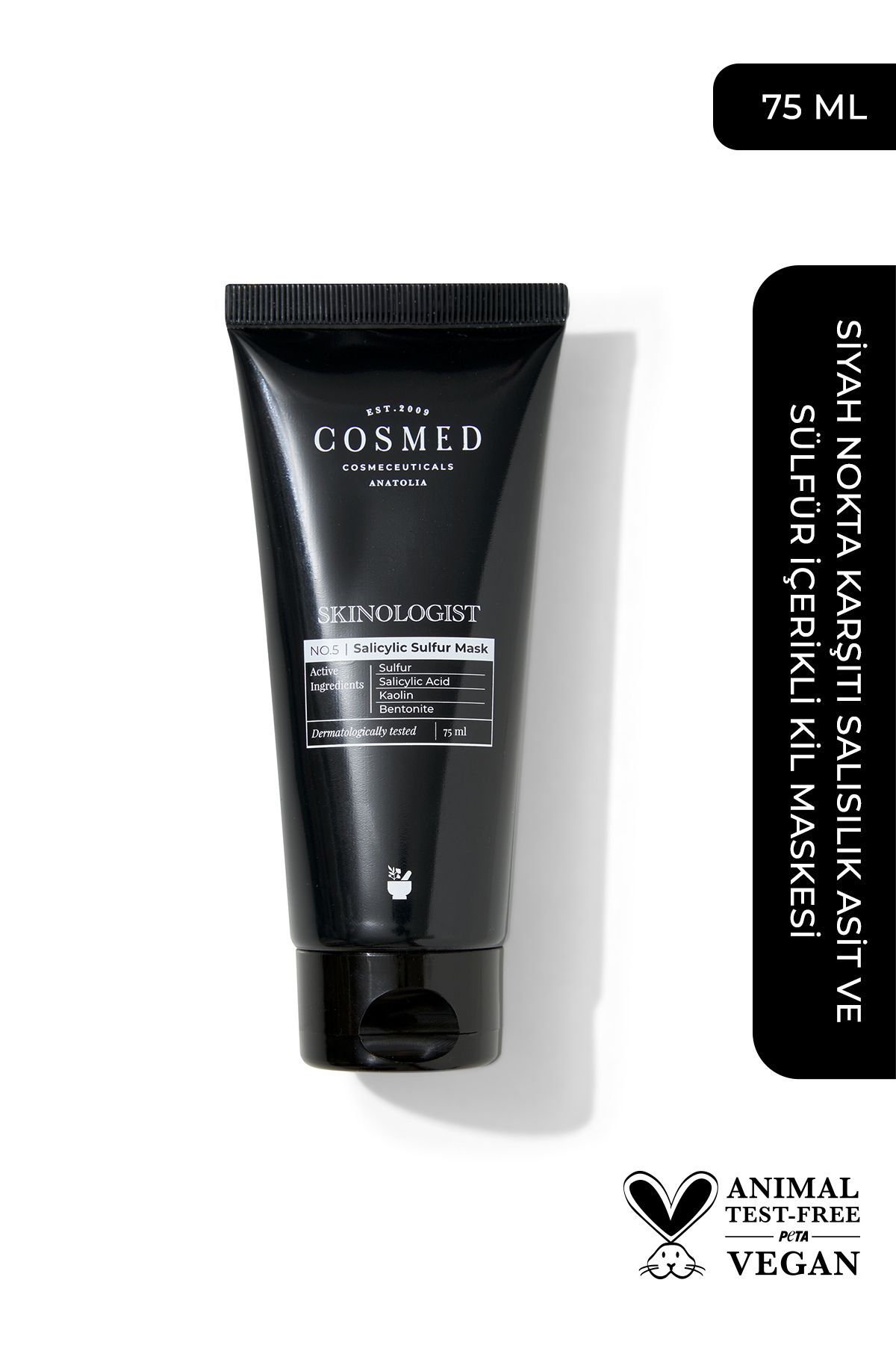 COSMED Skinologist Salicylic Sulfur Mask/siyah Nokta Karşıtı Kil Maskesi 75 ml
