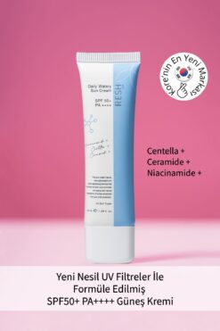 RESH LAB Daily Watery Sun Cream SPF50+ PA++++ 50ml - Hassas Ciltler için Yüksek Korumalı Güneş Kremi
