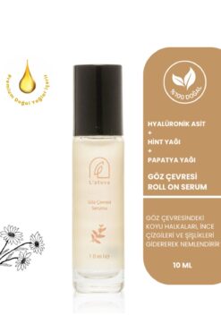 L'atuva Göz Altı Kırışıklık Şişlik Morluk Karşıtı, Hyalüronik Asit Hint Yağı, Papatya Yağı Doğal Serum 10 Ml