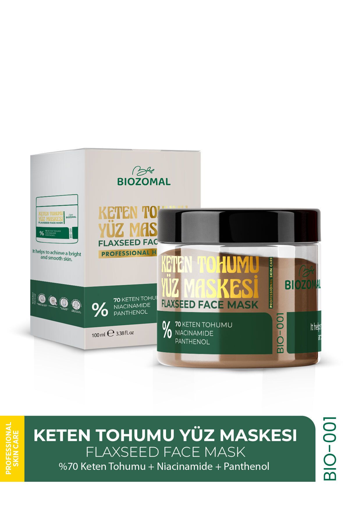 BİOZOMAL Keten Tohumu Jel Maske