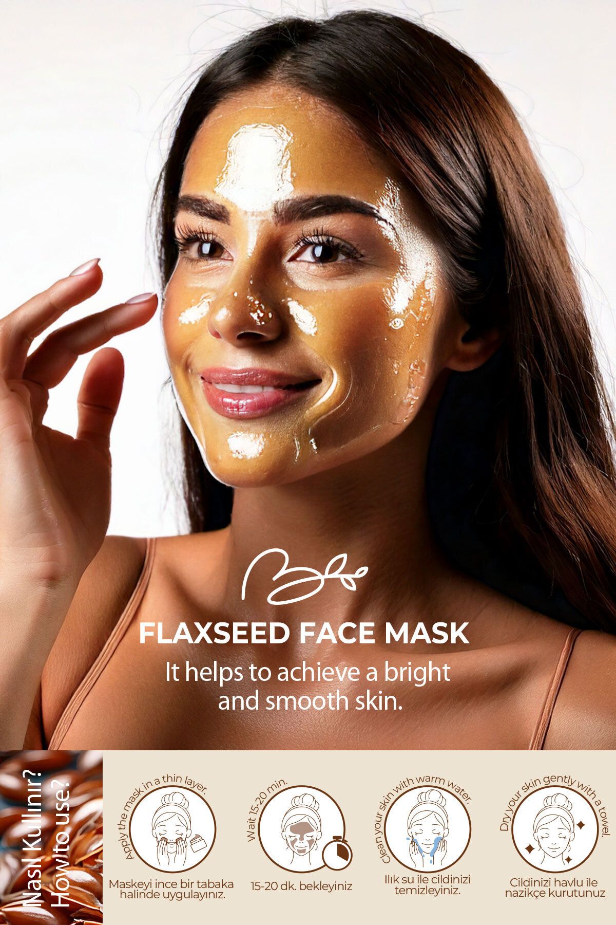 BİOZOMAL Keten Tohumu Jel Maske - Görsel 2