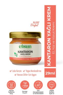Efsun Natural Kantaron Yağlı Bakım Kremi %100 Doğal Akne Ve Leke Karşıtı Nemlendirici Onarıcı Natural 29ml