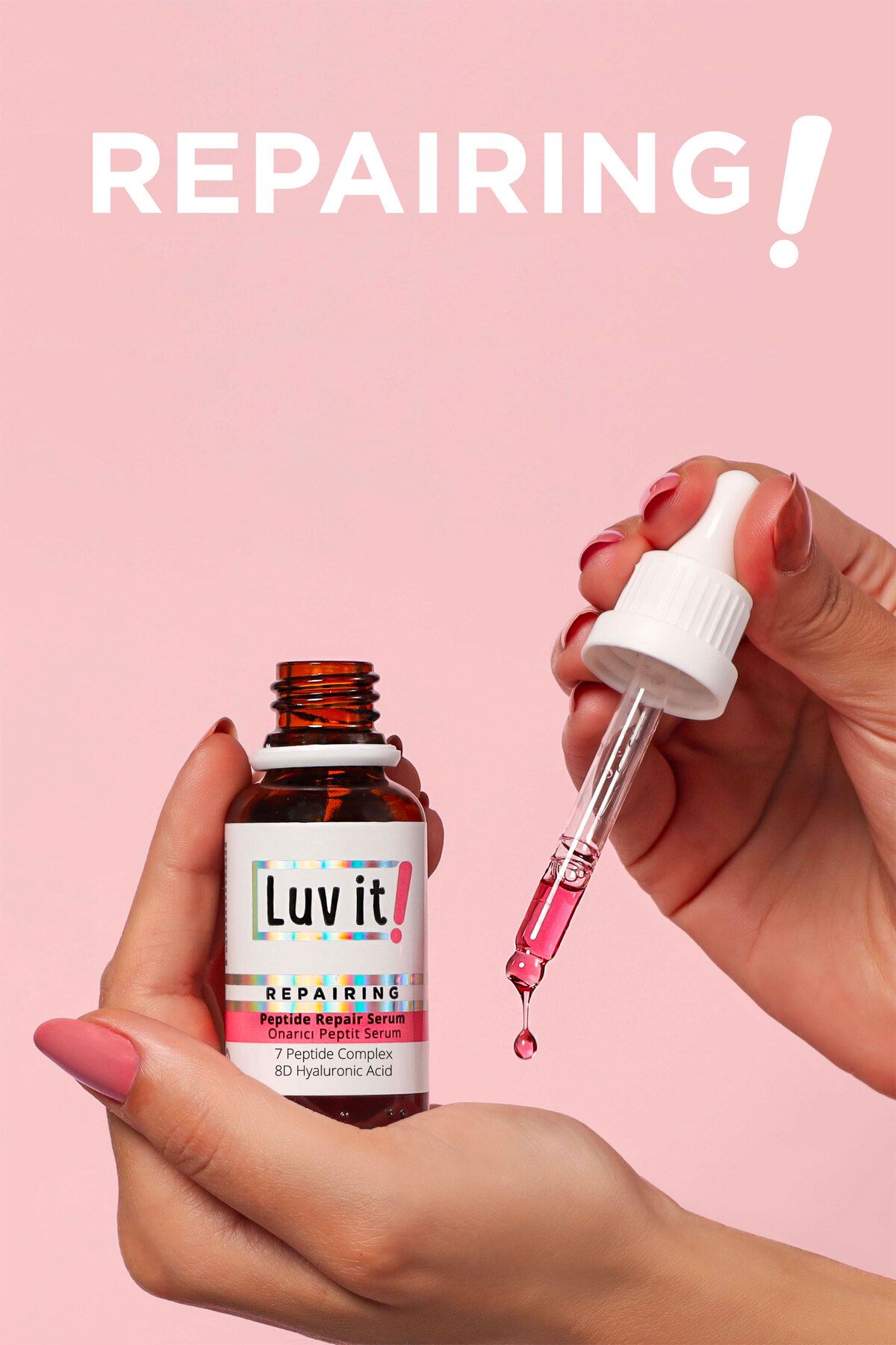 Luv it! Peptit Serum 30ml - Yaşlanma Ve Kırışıklık Karşıtı - Bariyer Onarıcı - Cilt Yenileyici - Görsel 2