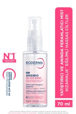 Bioderma Sensibio AR+ SOS Sprey Kızarıklık Eğilimli Hassas Ciltler İçin Yatıştırıcı Ferahlatıcı Sprey 70 ml