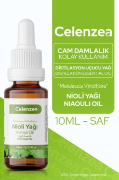 Flowy Oils Nioli Yağı Saf Sertifikalı %100 Doğal Bitkisel Uçucu Yağ Niaouli Essential Oil 10ml