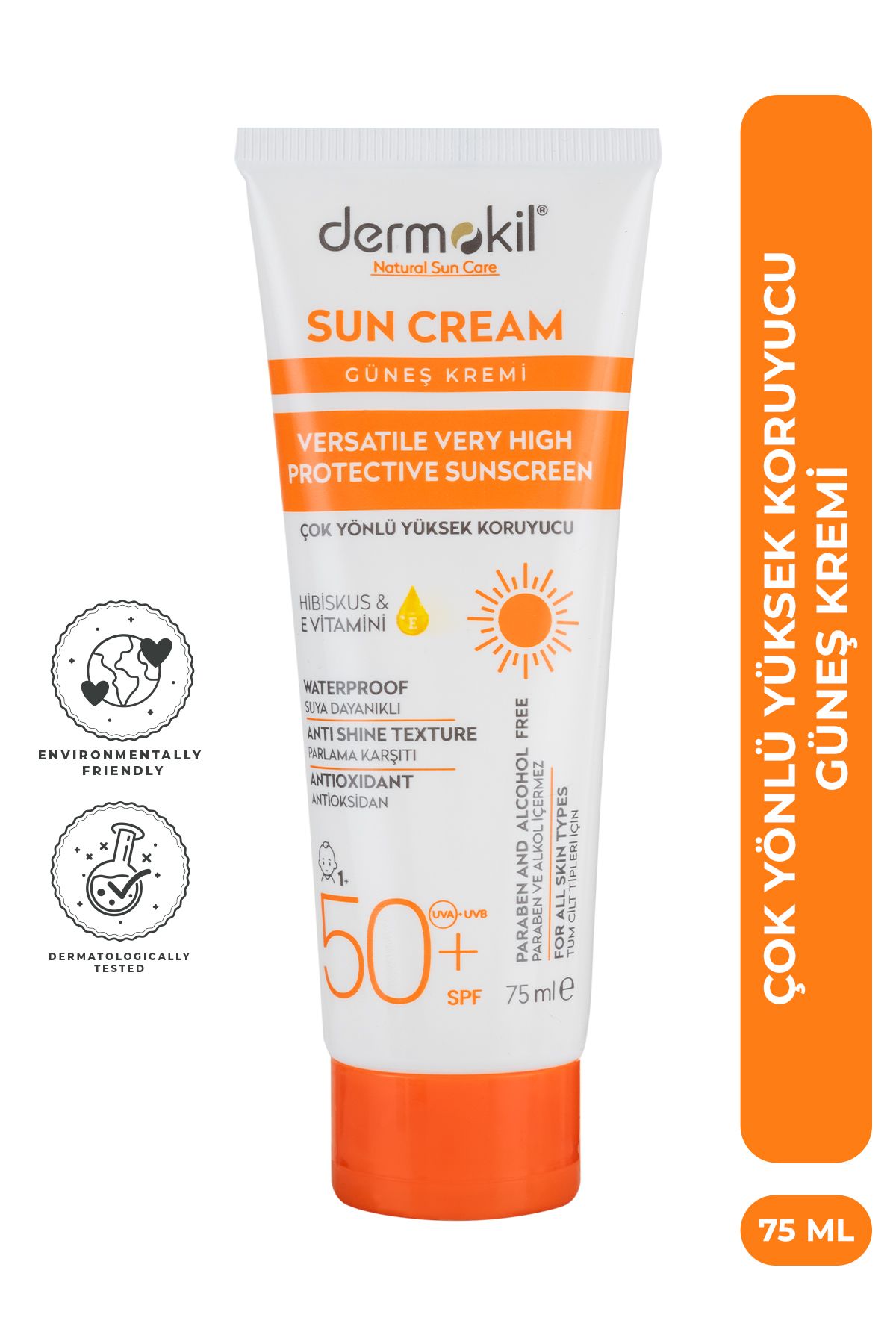 Dermokil Çok Yönlü Yüksek Koruyucu Güneş Kremi 50 Spf 75 ml