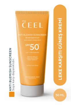 The Ceel Leke Karşıtı Tüm Ciltler Için Yüksek Korumalı Spf 50+ Güneş Kremi Glutatyon Etkili 50 ml