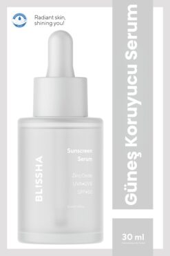 blissha Güneş Koruyucu SPF+50 Nemlendirici Makyaj Altı Serum 30 ML (UVA+UVB+Zinc Oxide)