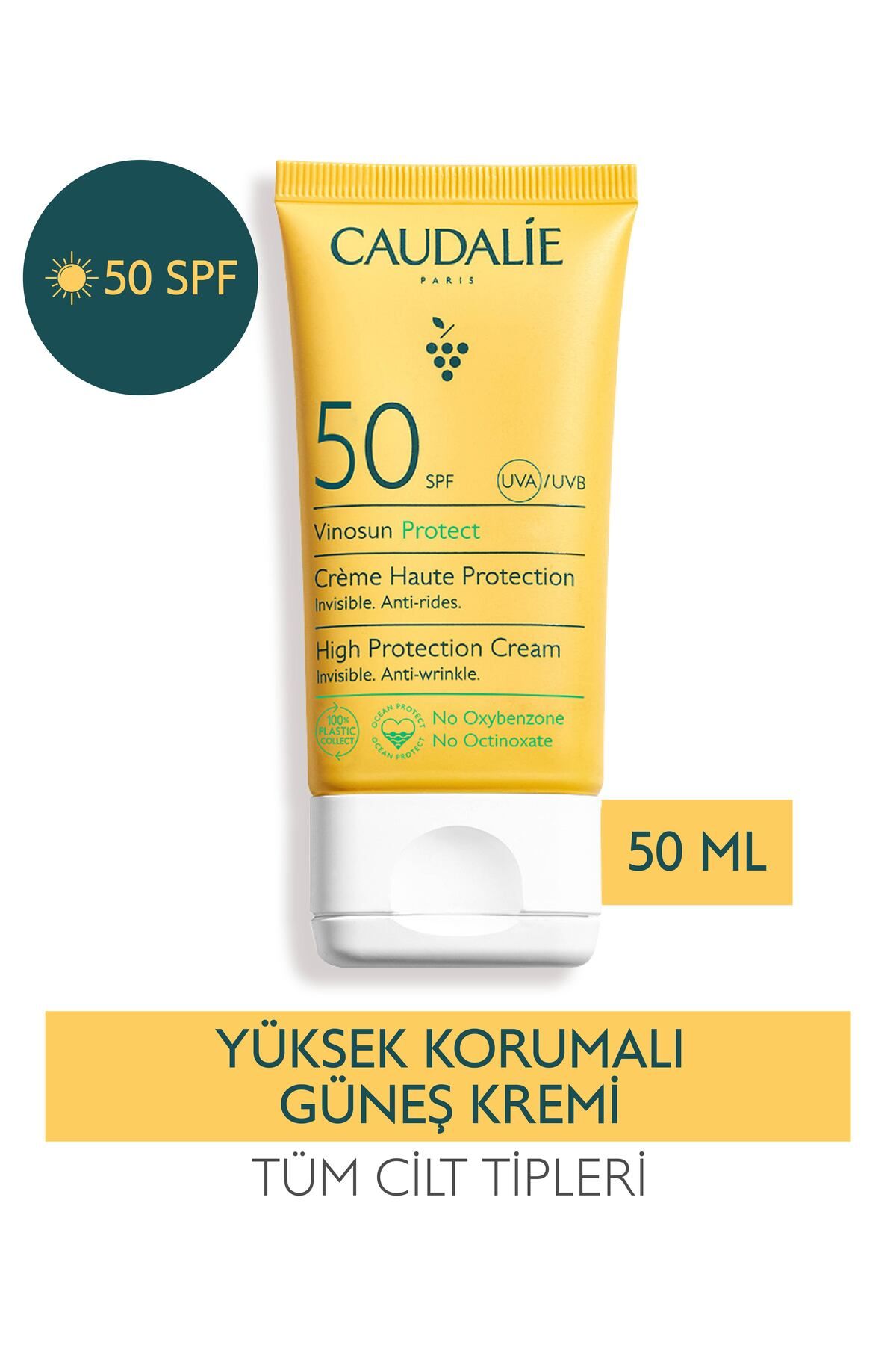 Caudalie Vinosun Yüksek Koruma Sağlayan Güneş Koruyucu Krem Spf50 50 ml