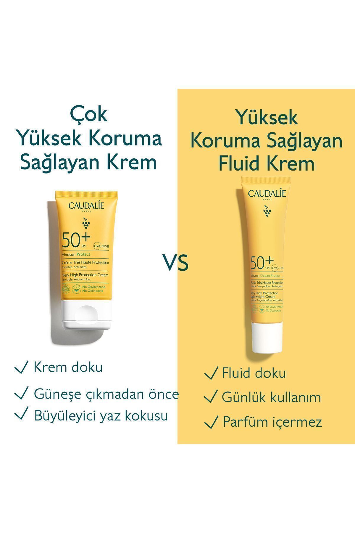 Caudalie Vinosun Yüksek Koruma Sağlayan Güneş Koruyucu Krem Spf50 50 ml - Görsel 2
