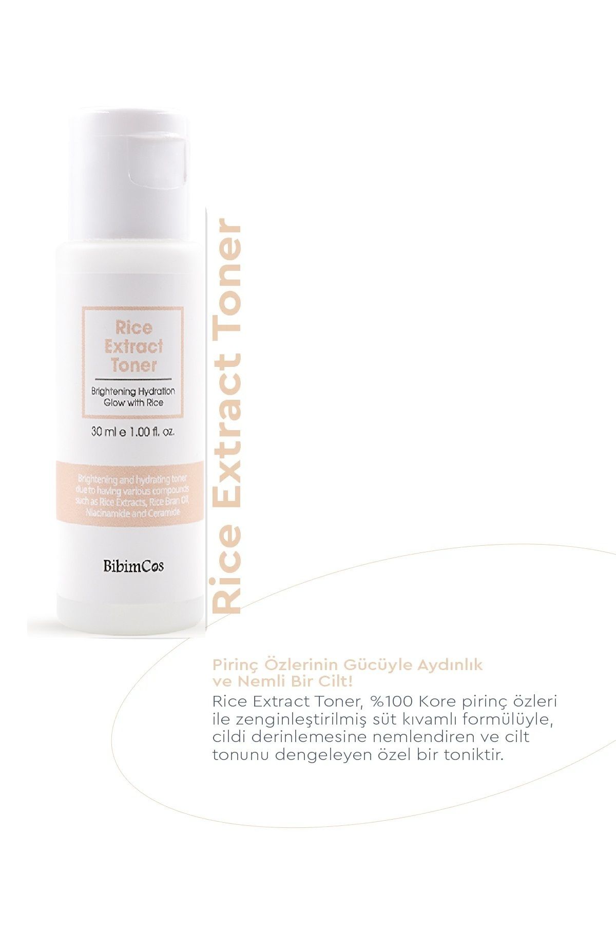 Bibimcos Aydınlatıcı Pirinç Özlü Tonik 30ml - Görsel 2