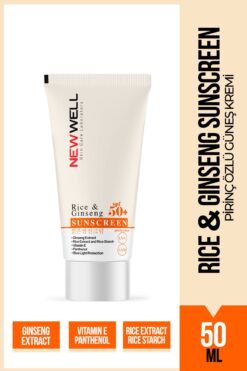 New Well Rice & Ginseng Sunscreen Spf50+ Pirinç Özlü Güneş Kremi 50 ML
