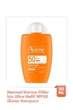 Avene Ultra Fluid Invisible Normal/Karma Ciltler İçin Ultra Hafif SPF 50 Güneş Kremi