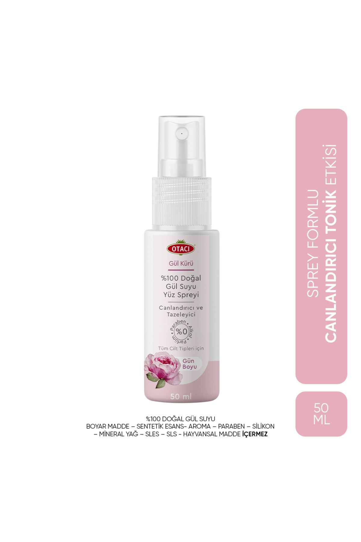 Genel Markalar Gül Kürü Gül Suyu Yüz Spreyi 50ml