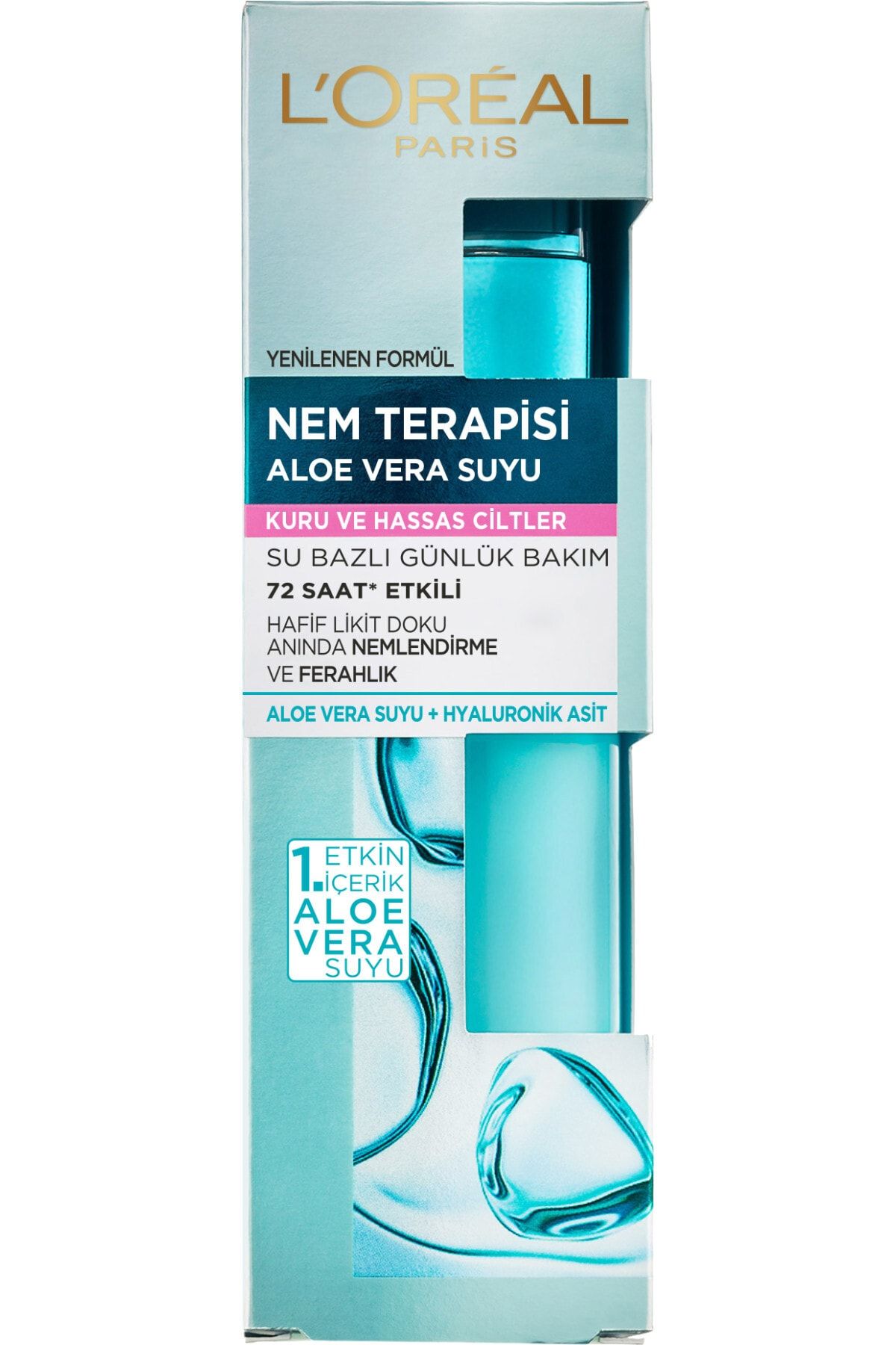 L'Oreal Paris Nem Terapisi Aloe Vera Suyu Kuru Ve Hassas Ciltler Krem 70 Ml - Görsel 2